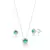 Conjunto Circulo Cravejado Turmalina de Prata - comprar online