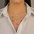 Choker 3 Pingente Oval Turmalina de Prata no Atacado.