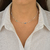 Choker Borboleta Colorida de Prata Mista na internet