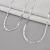 Choker Laminada Trancada 3 Fios 035 de Prata no Atacado.
