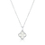 Gargantilha Trevo Resina Branco Misto - comprar online