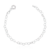 Pulseira Elo Corações Fio 040 de Prata 925 no Atacado.