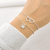 Pulseira Dois Corações de Prata no Atacado.