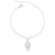 Atacadista Prata 925, Pulseira Oval Cravejada - Silver Crown