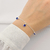 Pulseira 5 Ponto de Luz Pendurados Azul Mista - comprar online