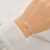 Pulseira Ponto de Luz Trevo 5mm Central Cristal de Prata - comprar online