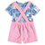 Jardineira Infantil Manga Curta Menina Malwee Ref. 97961 - comprar online