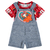 Jardineira Infantil Manga Curta Menina Malwee Ref. 97961 - Roger's Store | Roupas para todas as idades