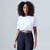 Blusa Cropped Manga Curta Basicamente Ref. 118762 - comprar online