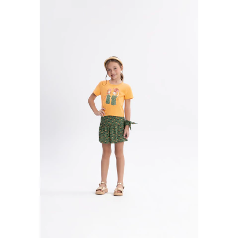 Conjunto Menina Blusa e Short-Saia Alakazoo Ref. 19377