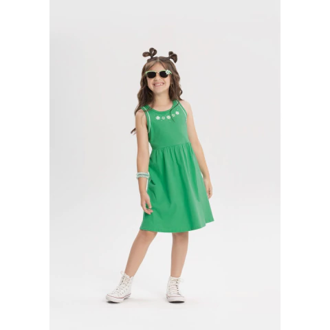 Vestido Infantil Meia Malha Regata Alakazoo Ref. 19528 - comprar online