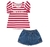 Conjunto Infantil Menina Short Pulla Bulla 4 ao 10 Ref 37825 - comprar online