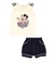 Conjunto Bebê Menina Short Gatinho Pulla Bulla Ref. 38118