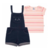 Conjunto Jardineira Menina Pulla Bulla Ref. 39217