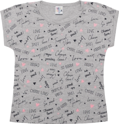 Blusa Menina Manga Curta Pulla Bulla Ref. 44302