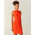 Vestido Manga Curta Canelado Viscose Malwee Ref. 102421