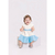 Vestido Malha Waffle Manga Curta Infantil Alakazoo Ref 46139