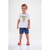 Conjunto Infantil Manga Curta Menino Pulla Bulla Ref. 48367