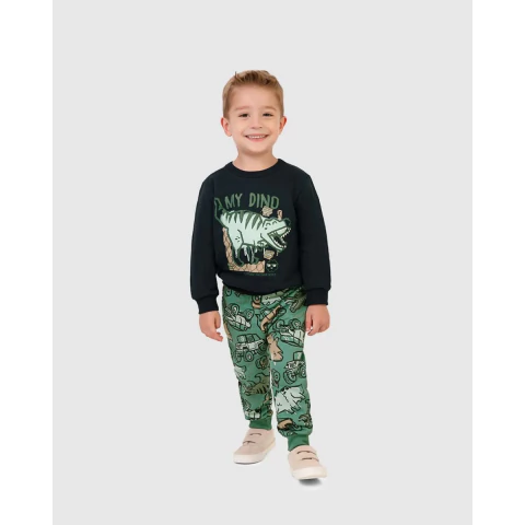Conjunto Moletom Felpado Menino Malwee Kids Ref. 126261 - comprar online