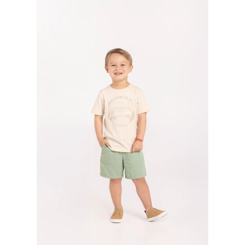Conjunto Menino Camiseta e Bermuda Linho Alakazoo Ref. A0070 - comprar online