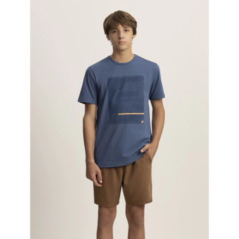 Camiseta Manga Curta Menino Malha Juvenil Fico Ref. B5115