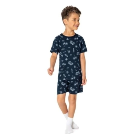 Pijama Manga Curta Infantil Malwee 4 ao 8 Ref. 83385