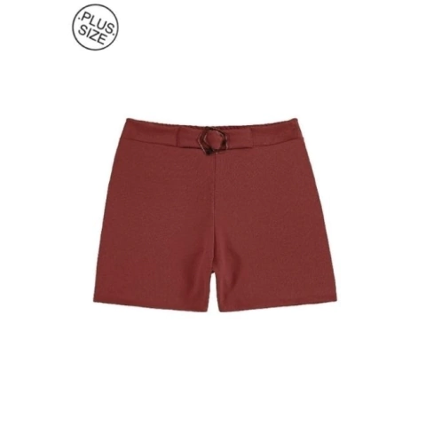 Short Plus Size em Malha Rústica Lecimar Ref. 701861