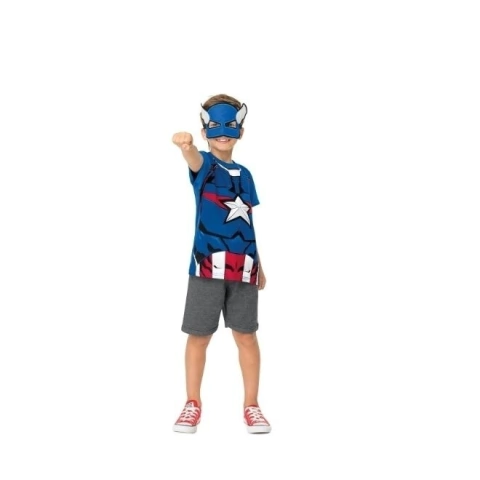 Conjunto Infantil Vingadores Com Máscara Malwee Ref. 83170