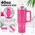 VASO TERMICO ACERO INOXIDABLE SUBLIMABLE (TUMBLER) 40OZ (1.20L) GLITTER PINK - tienda online