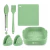 Set de Utensilios Croix 6 Piezas Cuadrado Verde