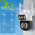 CAMARA IP DOMO SEISA 4MP P2P 1920X1080P EXTERNA IP69 2 CAMARAS IPC-ZAS08 128GB SD/355 - comprar online