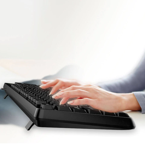 TECLADO USB GENIUS KB-117 DISEÑO COMPACTO RESISTENTE