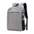 MOCHILA NOTEBOOK GRIS CLARO ANTIRROBO 15.6" USB/JACK3.5/CANDADO/WATERPROOF KOLKE KVM-339 - comprar online