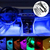 TIRA DE LED RGB AUTO SEISA MJ-12BT CAR ATMOSPHERE 3TIRA 22CM/CONTROL/APP CONTROL LUZ