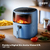 FREIDORA AIR FRYER SIN ACEITE NAPPO NEF-129 5.7L/1500W/80° A 200°/AZUL