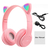 AURICULAR BLUETOOTH NOGA GATITO ARIS NG-C473BT ROSA BT5.0/6HORAS/10MTS en internet