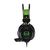 AURICULAR CON MIC WARRIOR SWAN PH225 GAMER ERGONOMICO/EXTRA SOFT/40MM DRIVER/LED/NEGRO/VERDE en internet