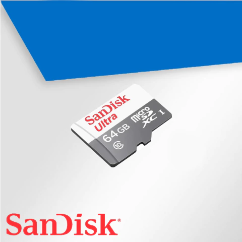 MEMORIA MICRO SD SANDISK 64GB CLASS 10 100MBS - comprar online