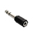 ADAPTADOR PLUG 3,5 A JACK 6,5 ESTEREO PRO
