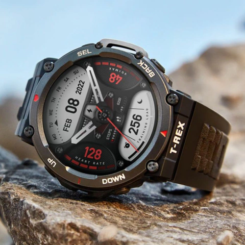 SMARTWATCH AMAZFIT T-REX 2 BLACK GLOBAL VERSION DUAL/MILITARY GRADE/ULTRA LONG BATTERY