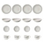 SET DE VAJILLAS CORONA MODELO AMARANTA 16 PIEZAS VL167C040116 - SEEL COMPUTACIÓN