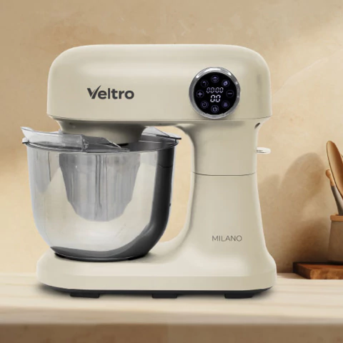 BATIDORA PLANETARIA VELTRO MILANO 5L BEIGE VOMP05G 600W/TOUCH/3ACC - comprar online