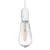 PENDENTE PLOT 5CMX9CM 1XE27 127V/220V BRANCO - BELLA CH001B - Forlar