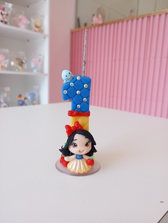Vela Decorada Branca de Neve - comprar online