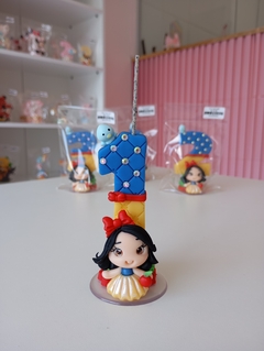 Vela Decorada Branca de Neve