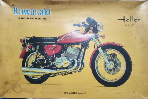 Heller 1/9 978 Kawasaki 500 Mach II H1 SM