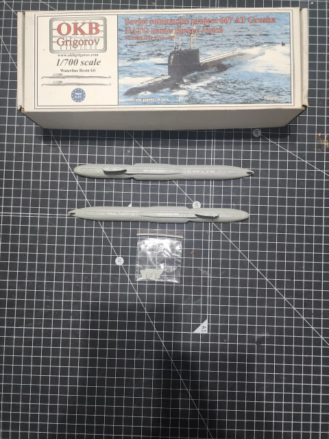 OKB Grigorov 1/700 700081 Soviet Submarine Project 667 AT Grusha NATO Code Yankee Notch (2 kits) CN