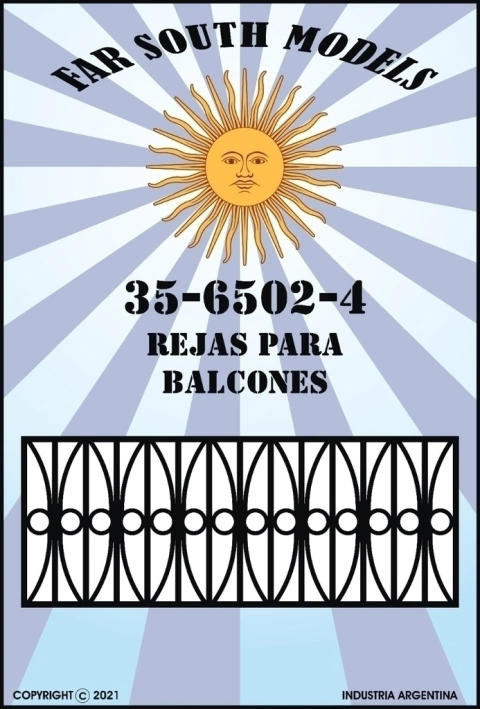 Far South Models Fotograbados 1/35 35-6502-4 Rejas para Balcones