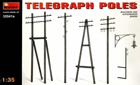 Miniart 1/35 35541a Telegraph Poles
