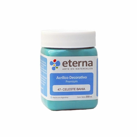Eterna 054247 Acrilico Decorativo Celeste Bahia 250ml